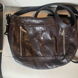 Subway medium in lumina brown deerskin